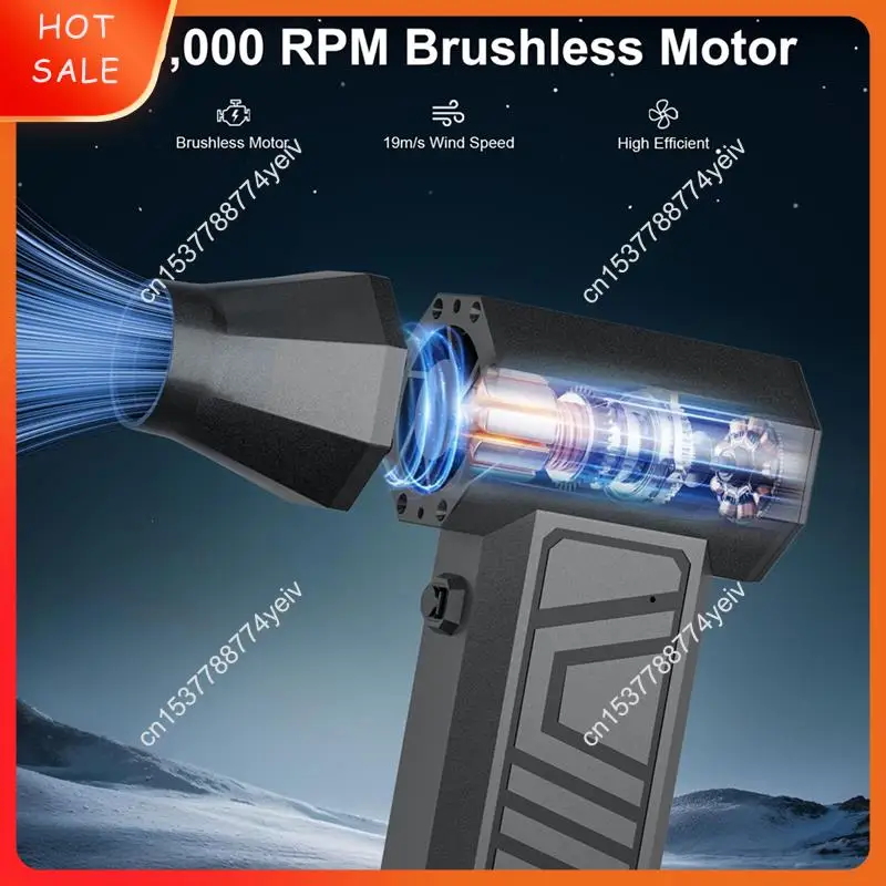 Turbo Jet Fan 130, 000 RPM Cordless Air Duster High-Speed Mini Blower,Adjustable Power, For Cleaning Electronics, Cars A62X