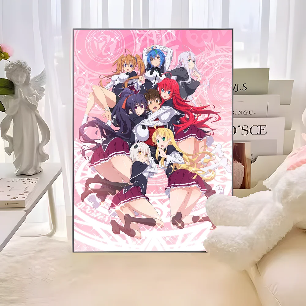 Anime High School DXD Classic Vintage Posters HD Quality Wall Art Retro Posters for Home Room Wall Decor