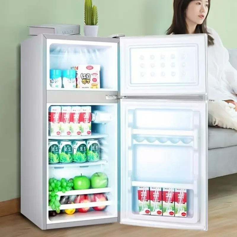 For Home Two-door Mini Small Refrigeration Refrigeration Large Capacity Fresh-keeping Dormitory Rental Refrigerator