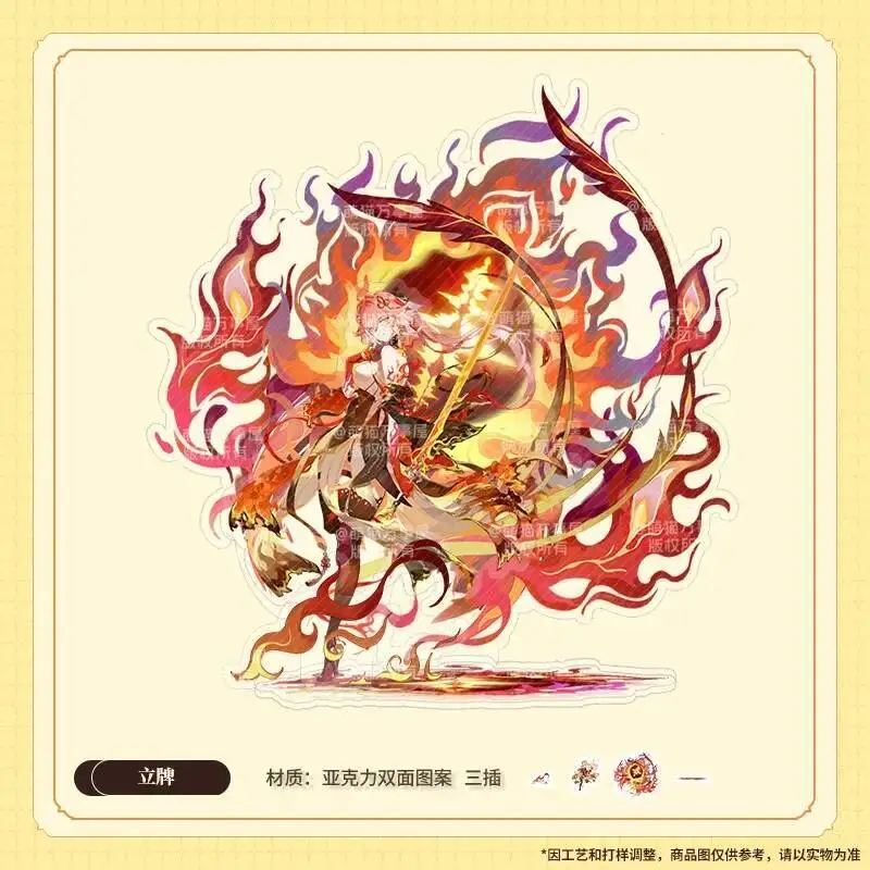 

2025 NEW Game Anime Model Cosplay Desktop Decor Wuthering Waves Changli Theme Scene Cartoon Acrylic Stand Figure Display