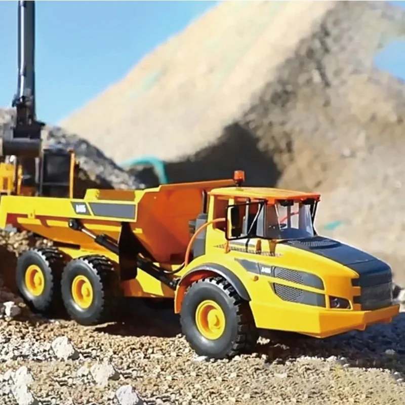 1/20 RC Articulated Dumper Plastic DoubleE E591 003 6WD Electric Remote Control Truck VO Motor Battery USB Charging Cable RTR
