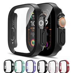 Cover For Apple Watch Ultra 2 Case 49mm Accessories PC Shockproof Bumper+Tempered Glass Screen Protector iwatch Series Ultra 2 1