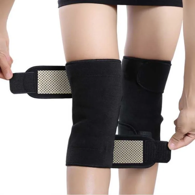 

Tourmaline Self Heating Knee Sleeves Pads Magnetic Therapy Protector Brace Support Pain Relief Arthritis Knee Pads 1 Pair Health