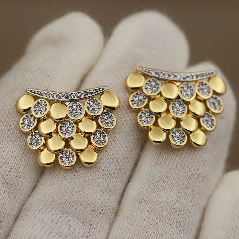 Women's Luxury Crystal Geometric Stud Earrings, Gift