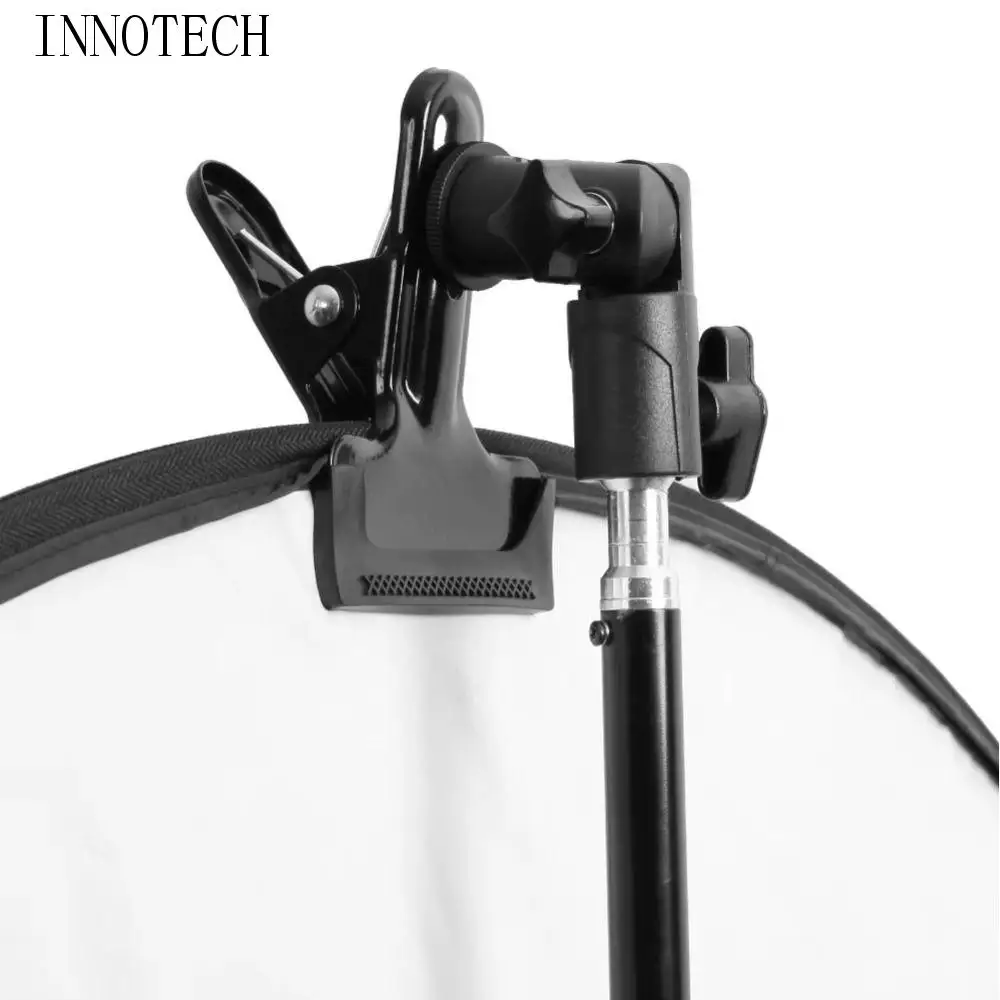 

1/4 3/8 Screw Reflector Clamp Clip Swivel Adapter Multiple Angle Light Stand Attachment Professional Tripod Mount