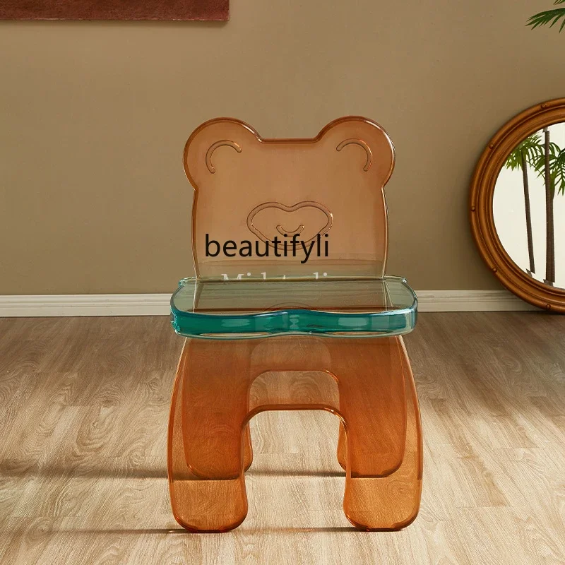 

K185 Acrylic Brown Animal Series Armchair Customized Leisure Chair