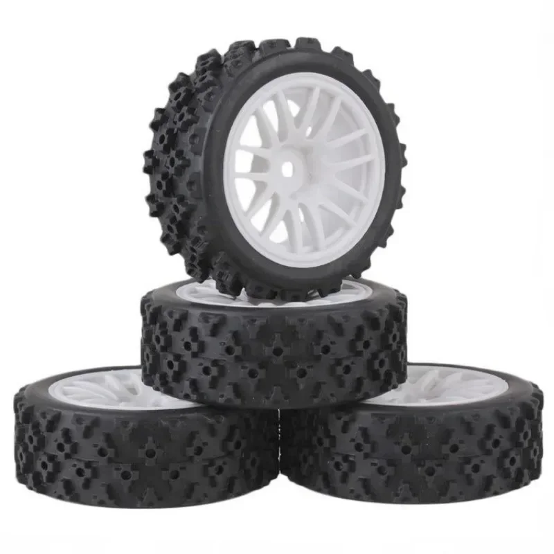 

RC Model car 1/10 flat running road racing tire TT01 strong grip and wear-resistant 70MM nylon hub