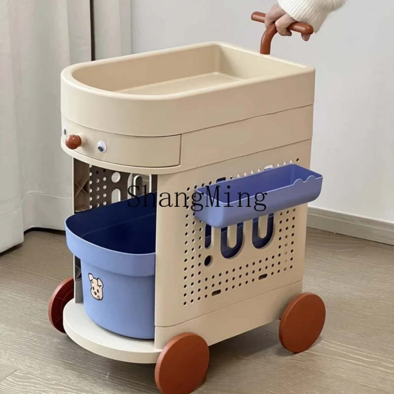 

FG new trolley lightweight mobile storage rack multi-layer drawer type toy snack schoolbag rack