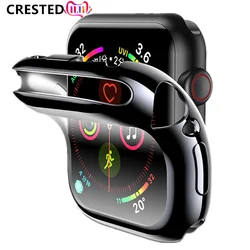 Coque pour Apple Watch, Protecteur d'écran antichoc en TPU, Accessoires iWatch Series 9, 8, 7, 6, 5, 4, 3, SE, 45mm, 41mm, 44mm, 40mm, 42mm, 38mm