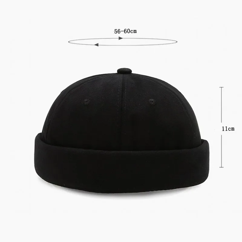 Multipurpose Beanie Artist Hip Hop Fashion Cotton Brimless Skullies Cap Trend Street Portable Docker Hat Men Women Autumn Winter