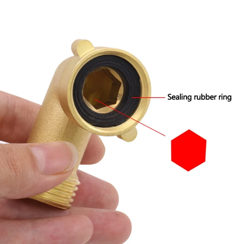 90 Degree Hose Elbow Eliminates Stress Strain On RV Water Intake Fittings Garden Connector Quick Adapter