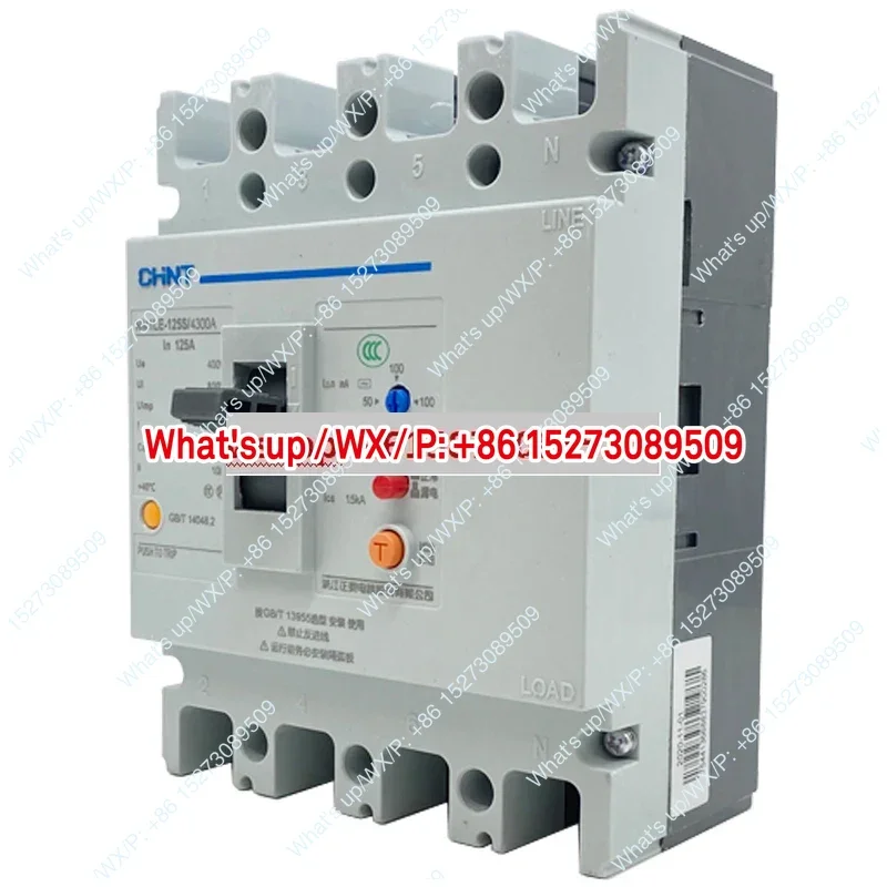 NM1LE-125S/4300A 250S 400S 630A 4P  three-phase Chint plastic shell leakage protection circuit breaker