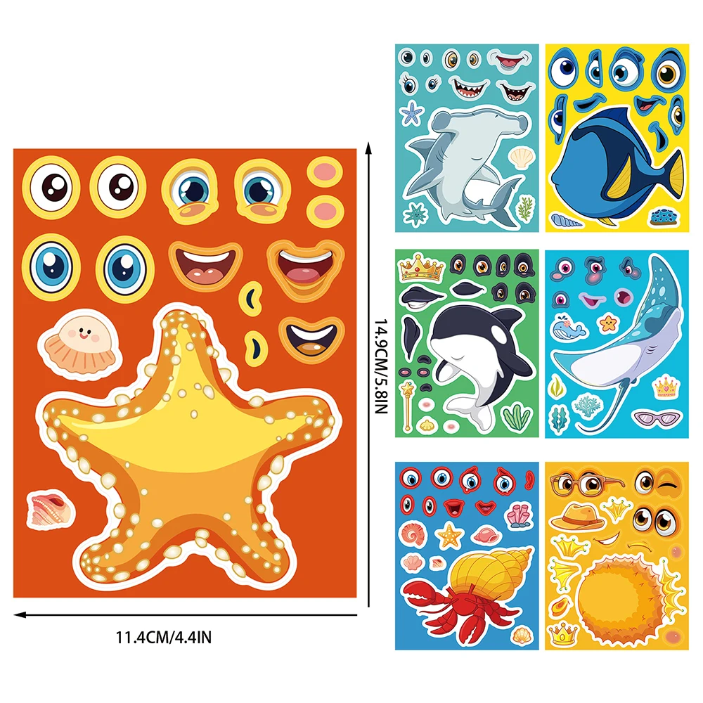 8/16Sheets Marine Animal Puzzl - Board Game For 2 People recension och pris