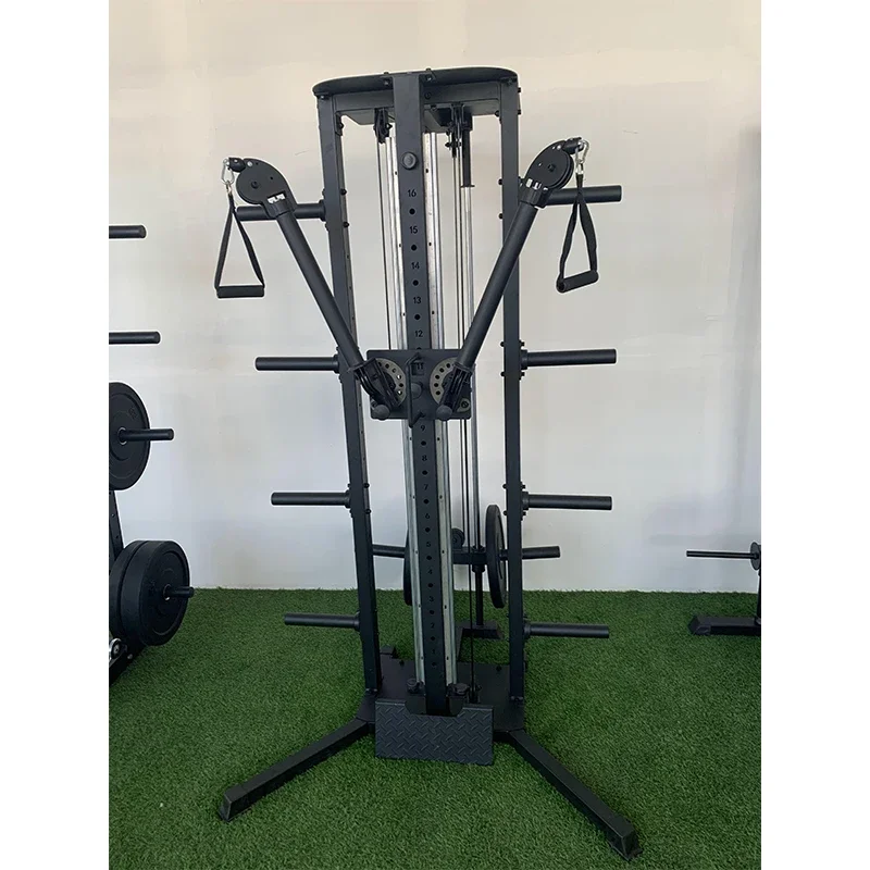 Equipo de Gimnasio Multifuncional, Máquina de Poleas Cruzadas, Sistema de Poleas para Sentadillas y Ejercicios de Fuerza
