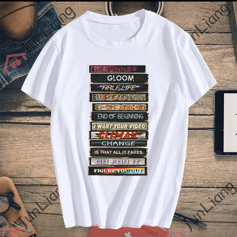 Classic Vintage Cassette Youth T-shirt Men Woman Hip Hop Tape Music Printed T-shirt Trend Gothic Street Fashion Ropa Hombre