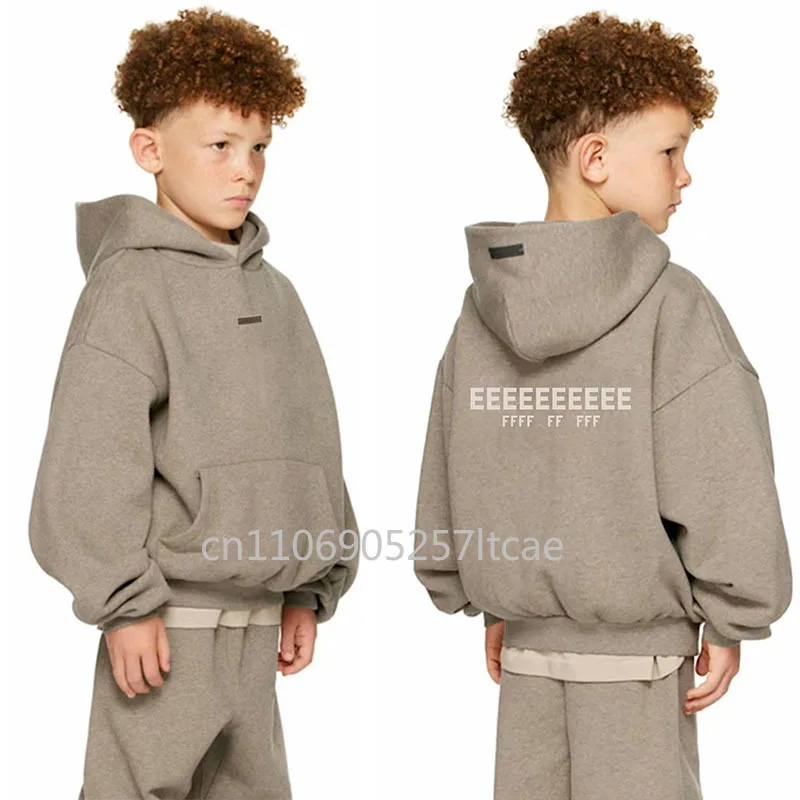 الموسم 9 خط مزدوج التصميم الكلاسيكي للأطفال هوديس الظهر معدن سيليكون إلكتروني شعار الأطفال هوديس أزياء بنين بنات هوديس #1