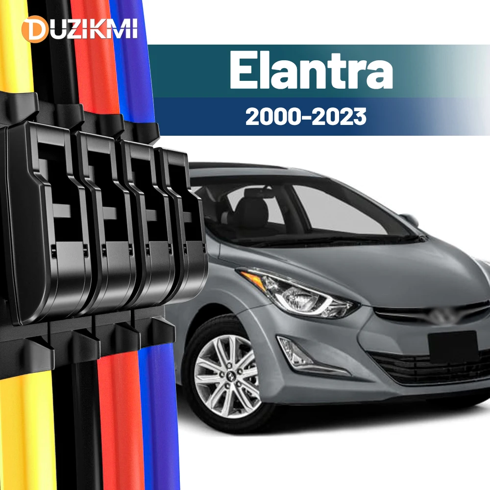 Für Hyundai Elantra GT 2000-2023 2015 2016 2017 2018 2019 2020 2021 2022 2 stücke Frontscheibe Scheibenwischerblätter Rot Blau