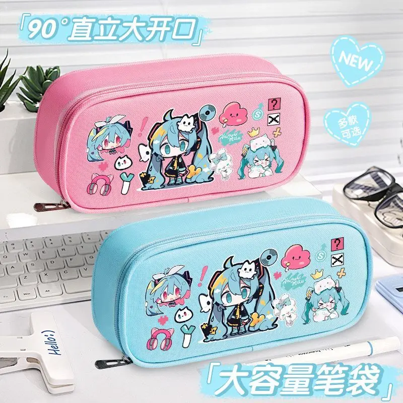 

Хацунэ Мику аниме милый мультфильм креативная студенческая сумка для хранения канцелярских принадлежностей модная высокая красота большой емкости пенал