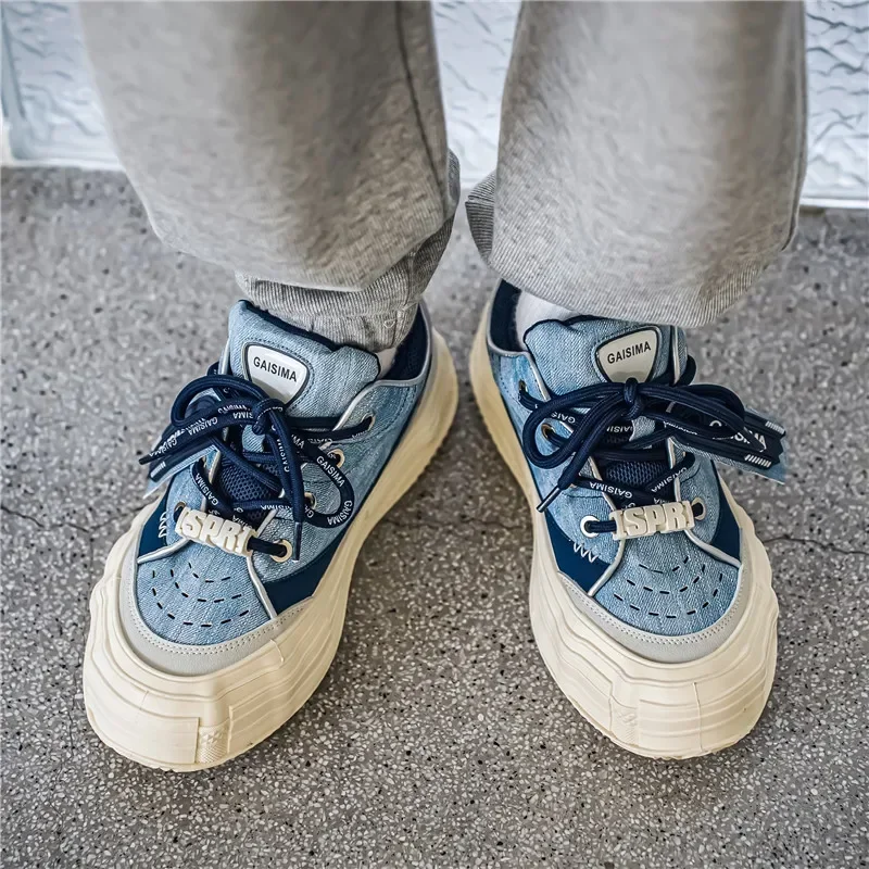 New High-quality Flat, Low-top, Round-toe Color-blocking, Comfortable and Anti-slip Casual Sports Vulcanized Board Shoes