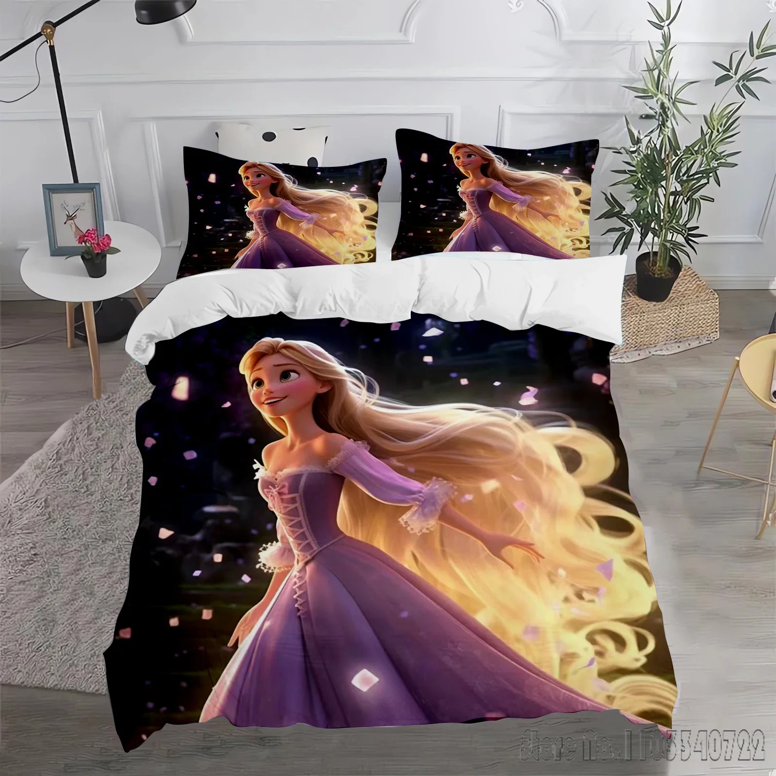 

Fairy Princess Cartoon Love Child Duvet Cover Set HD Comforter Cover Bedclothes for Kids Bedding Sets Bedroom Decor