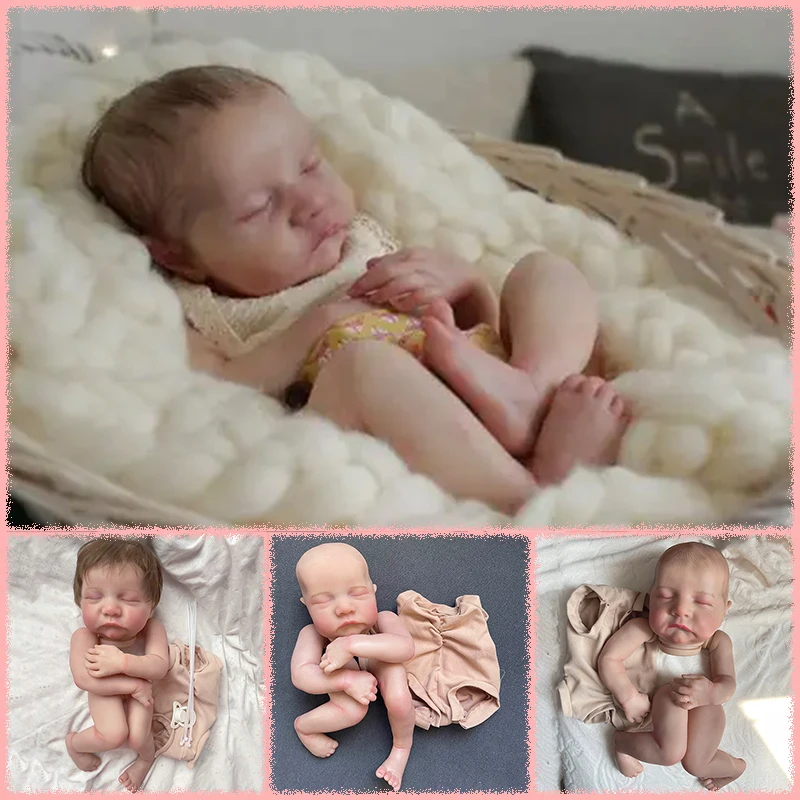 

18inch Lifelike Reborn Levi Sleeping Doll Kits Multiple Layers Painting 3D skin Doll Parts Visible Veins