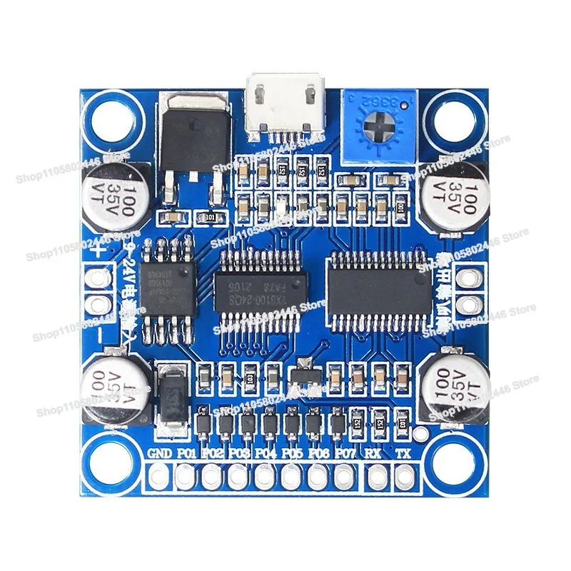 10W Voice Power Amplifier Board Mouth Voice Module Low-power Serial Port Wide Voltage Decoding Power Amplifier YX6100