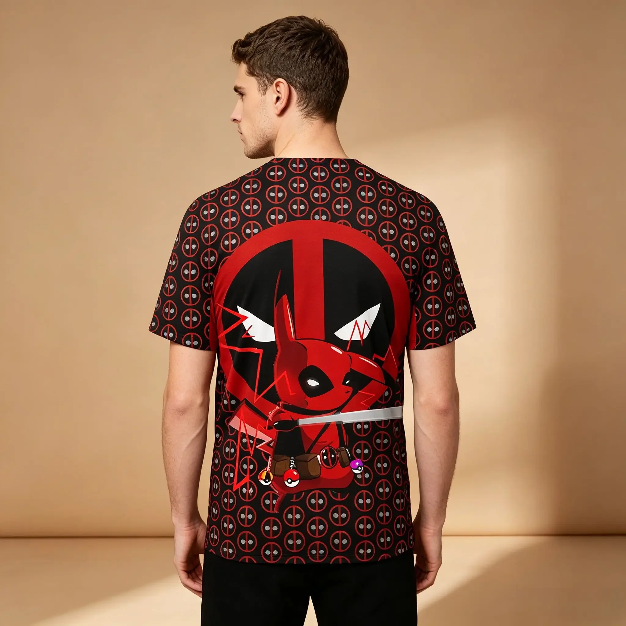Unisex 3D All Over Print T Shirts Adults Kids Loose Short Sleeve Crew Neck Family Holiday Street Daily Wear Tops