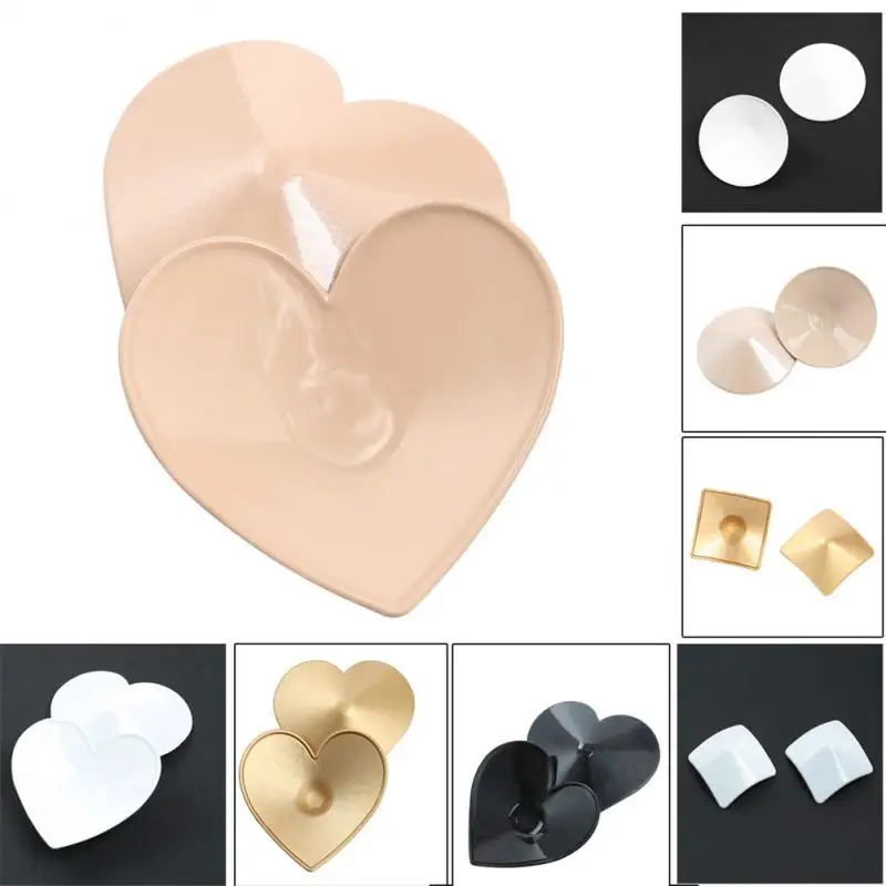 Anti Friction Nipple Patch Sexy New Round Square Creative Metal Chest Patch Silicone Breast Sticker Chest Petal Underwear