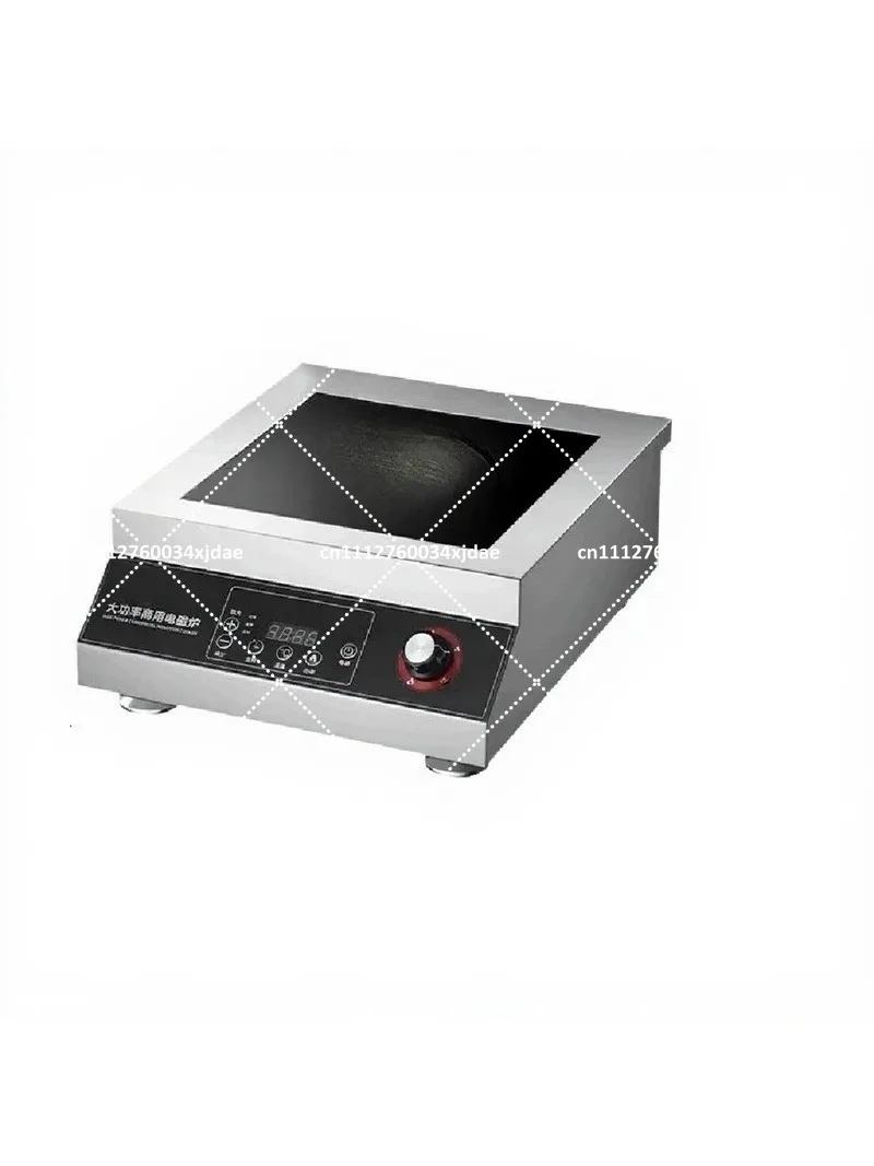 5000W High Power Induction Cooker Flat Concave Surface Cooktop for Commercial Restaurant Kitchen