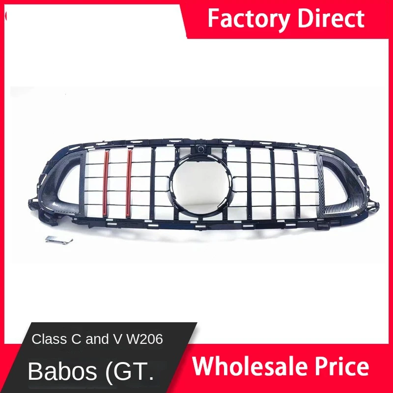 Front Grille Grill Bumper Engine Cooling Grid Car Parts Accessories For Mercedes Benz C W206 2020-2023 For Brabus C Class