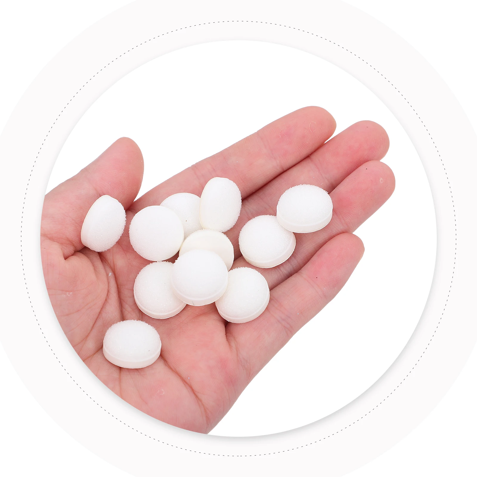 

50pcs Finger Painting Sponges Mini Sponge Applicators Self-Adhesive Domed Foam Blending Pads For Crafting Scrapbooking Card