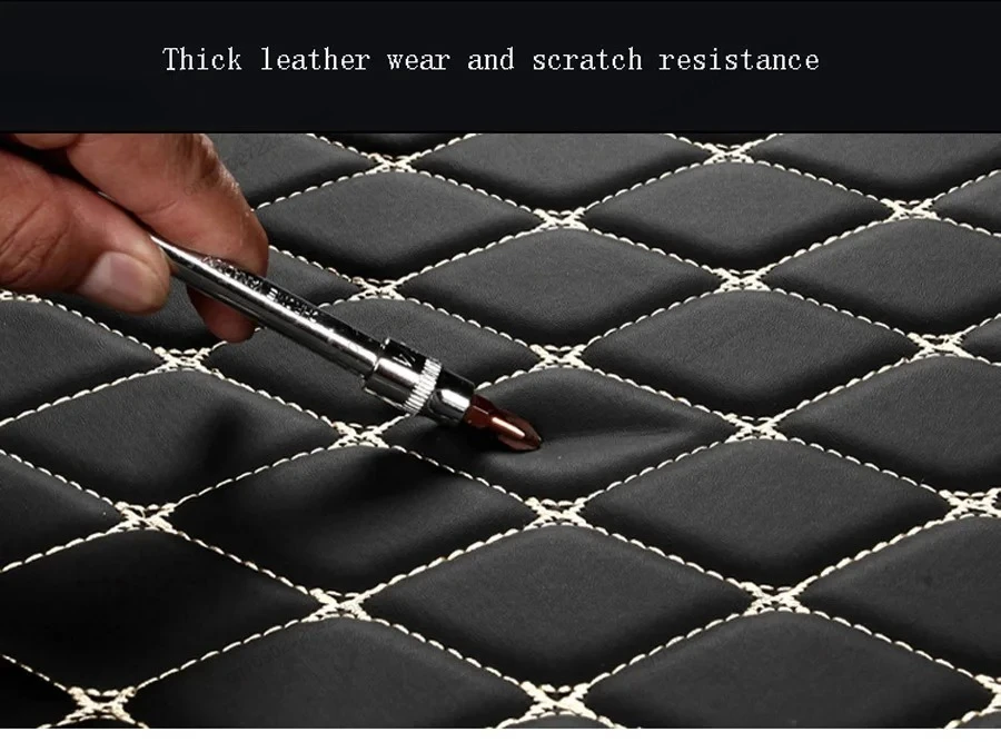 الفاخرة الجلود سيارة فرش داخلي للسيارات والشاحنات البضائع بطانة الأمتعة التمهيد البساط ملحق لكيا كارينز روندو 2013 2012 2011 2010 2009 2008 2007 2006 #6