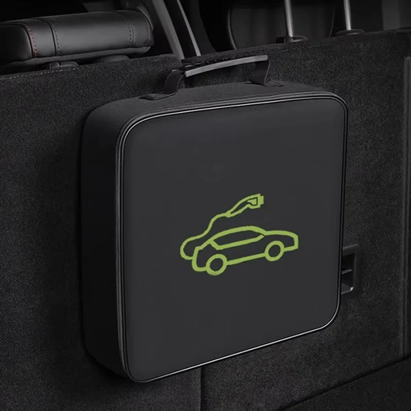 Electric Car Charger Plugs Storage Carry Bag EV Car Charging Cable Sockets Waterproof Fire Retardant Equipment Container