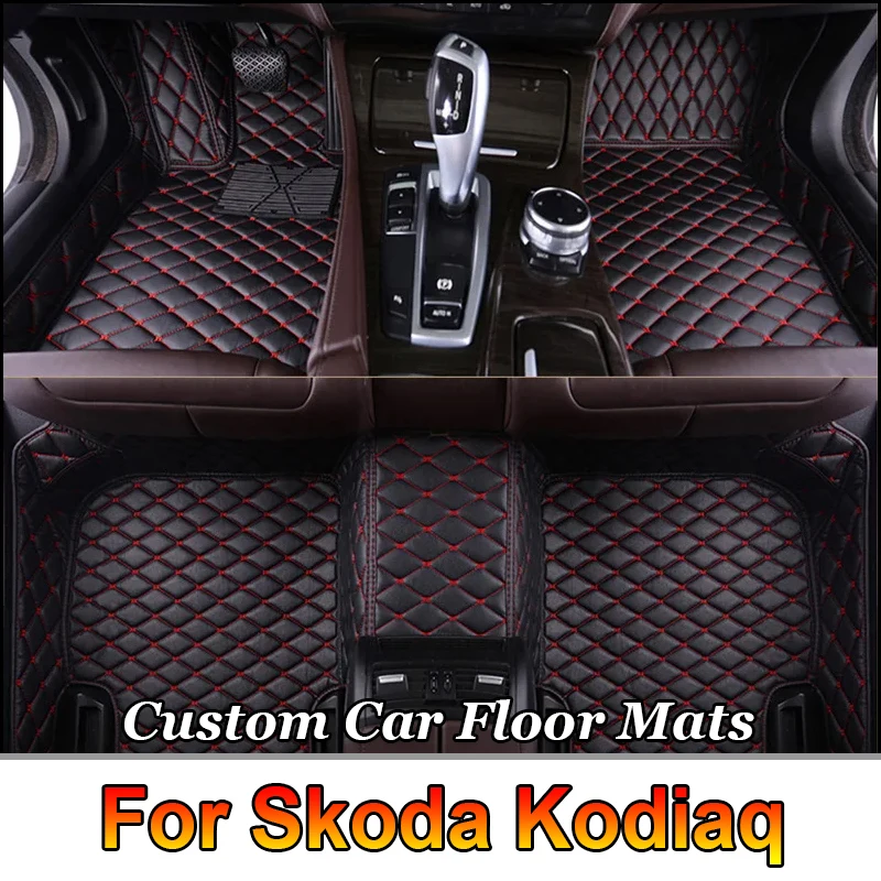 

Car Floor Mats For Skoda Kodiaq 5-Seat 2017 2018 2019 2020 2021 2022 2023 2024 Custom Auto Foot Pads Carpet Cover Interior