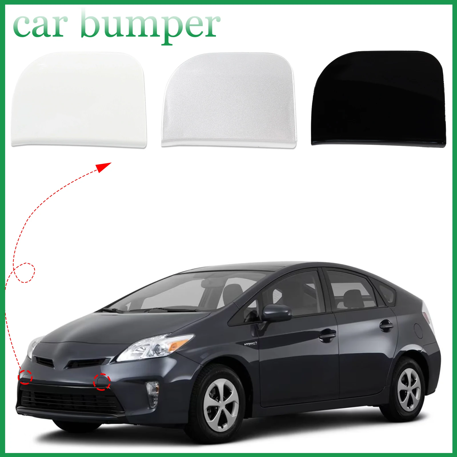 

Front Bumper Tow Hook Cover Cap Eye For Toyota Prius XW30 Accessories 2012 2013 2014 2015 52128-47907 52128-47908