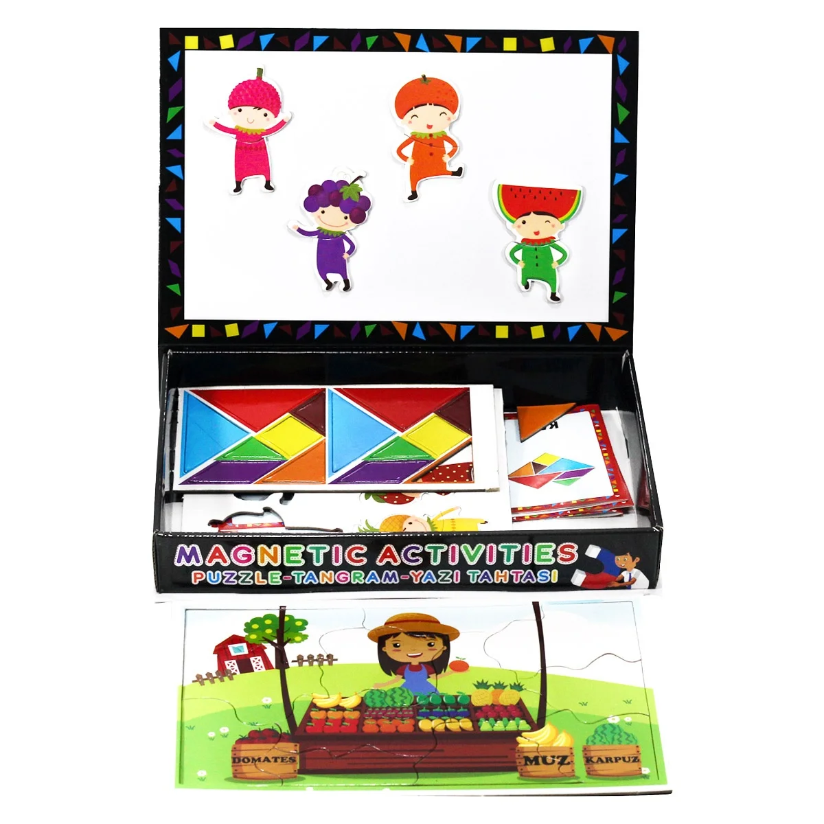 Magnetic activities Tangram Puzzle writing board