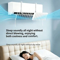 Déflecteur d'air réglable pour climatiseur mural, évite le soufflement direct, pare-vent universel, installation facile 3
