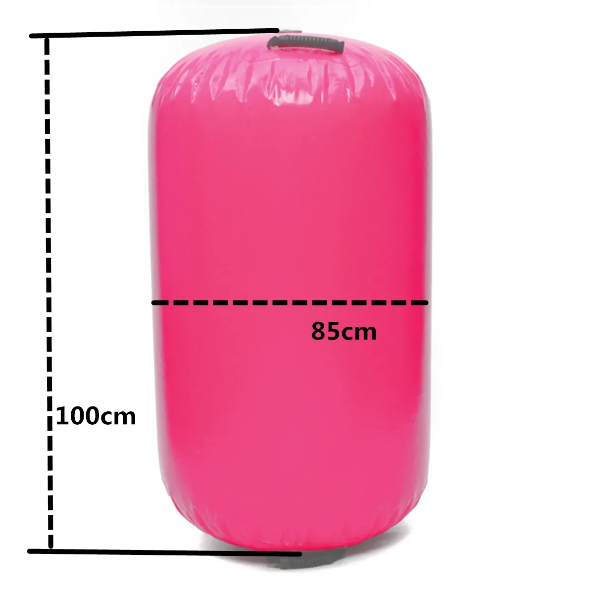 Tikar udara senam tiup 3 warna, 100x85cm, tikar lantai, latihan senam, kolom bulat terbalik, tikar Tumbling