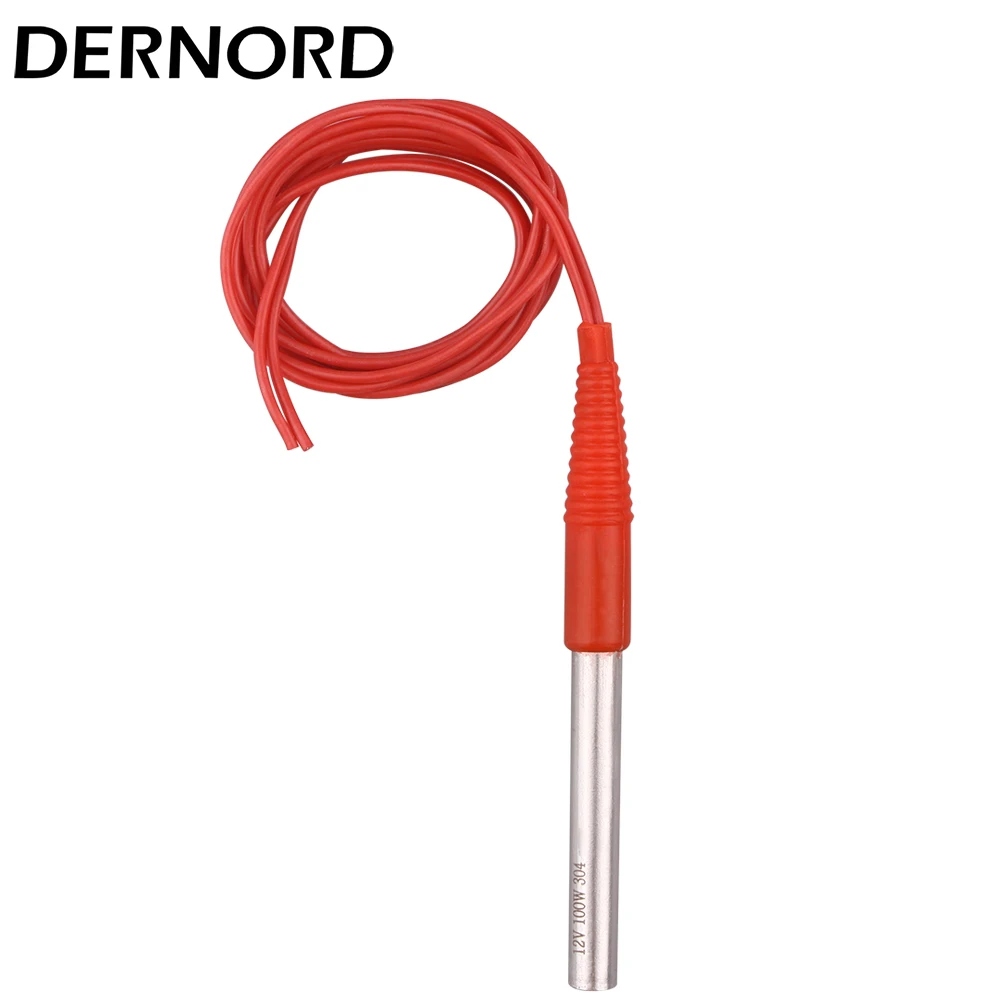 DC 12v 24V Immersion Cartridge Heater 50W 100w Tube Heater with 1M Water Proof Cable  Heating Element