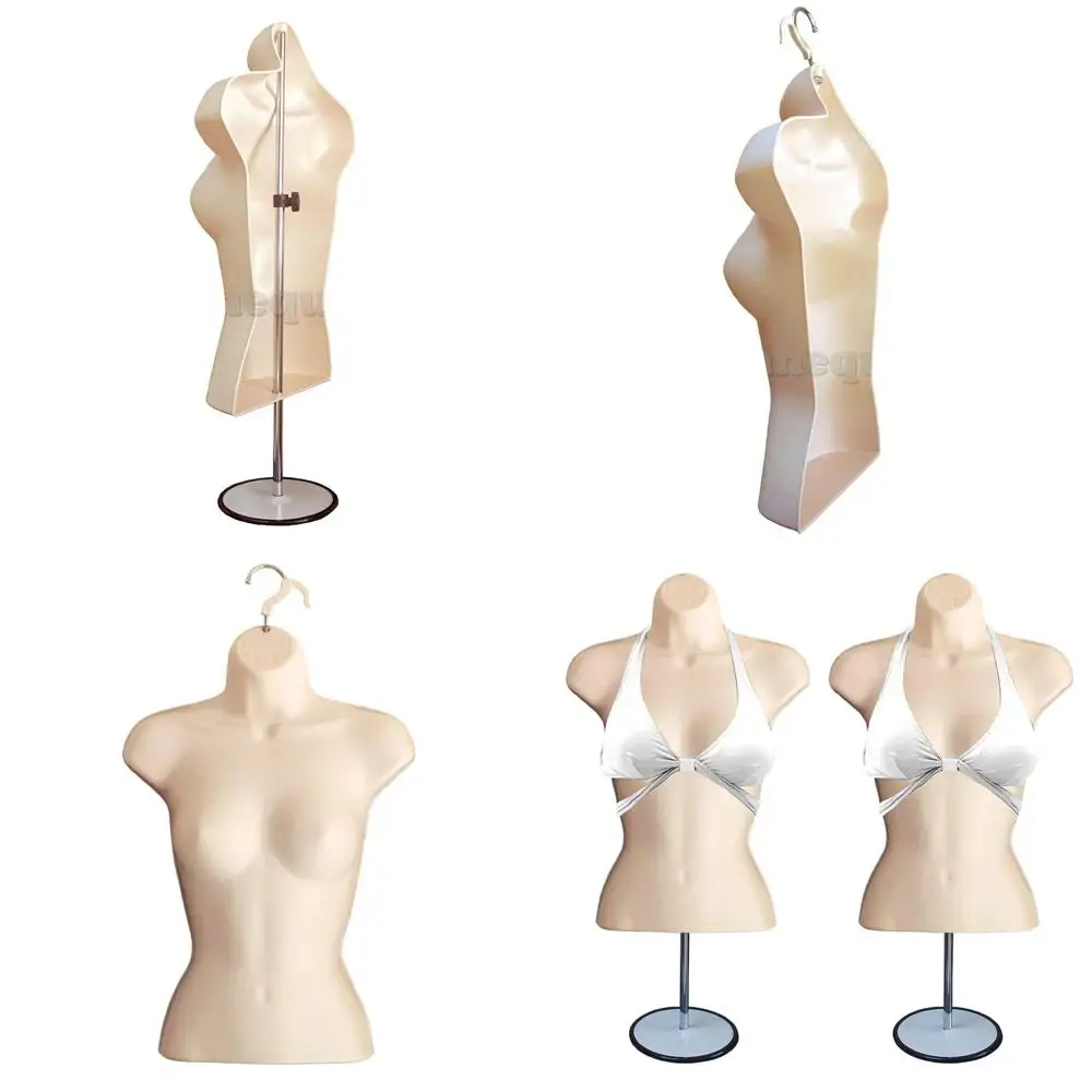 

Мужской манекен с полой спинкой и металлической подставкой для демонстрации одежды, набор из 2 штук, размер S-M