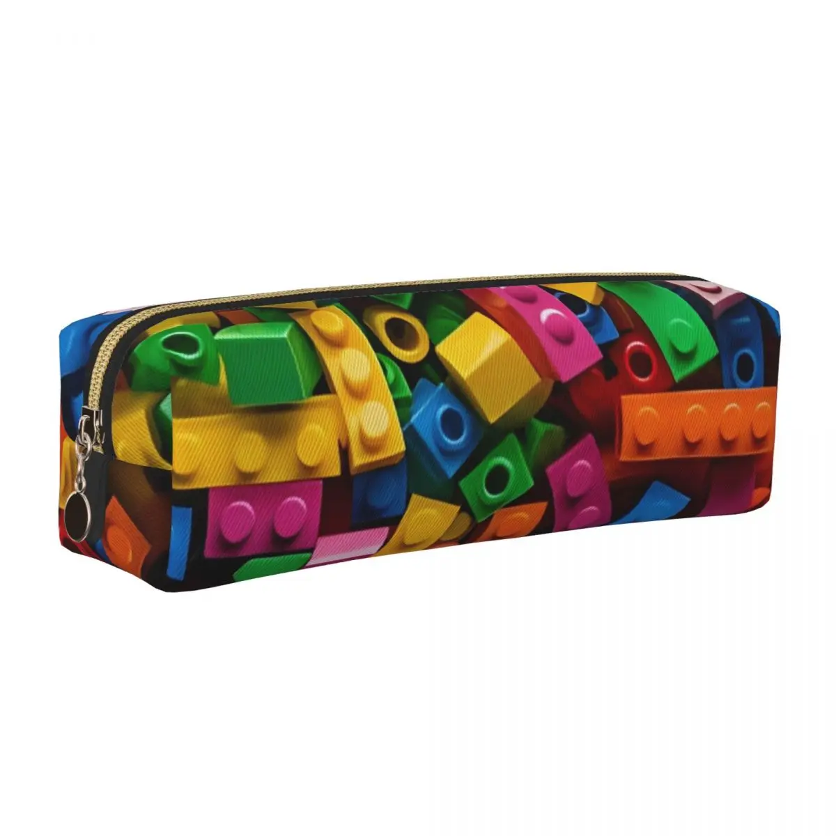 Colorful Building Brick Pattern Pencil Cases Pencilcases Pen Holder Student Big Capacity Bag Students School Gifts Stationery