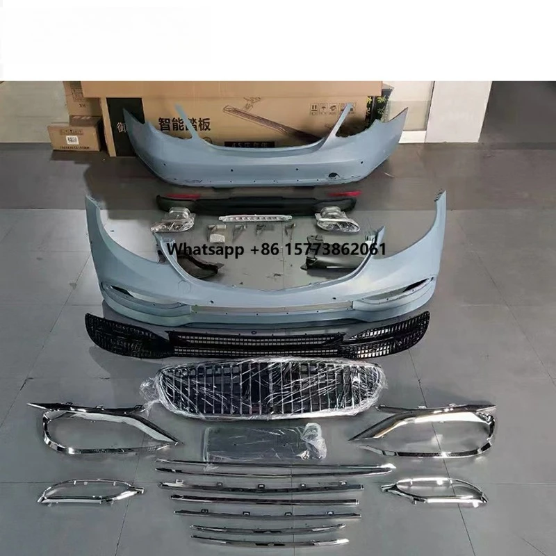 

E Class W213 E180 E200 E43 E53 E63 Automobiles Exerior Body Parts Facelift Car Set May Style Front Bumper Rear Bumper Grille