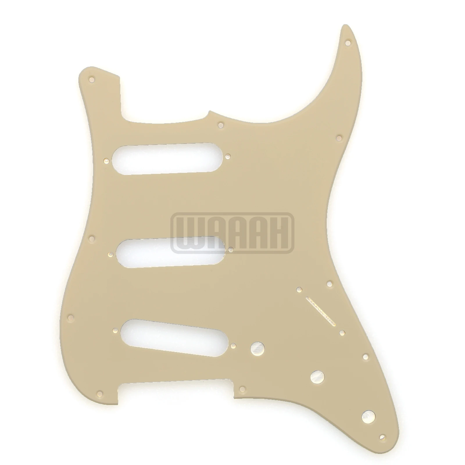 1 Pcs 11 Holes with Screws SSS Guitar Pickguard for FD ST Guitar 3Ply view 5