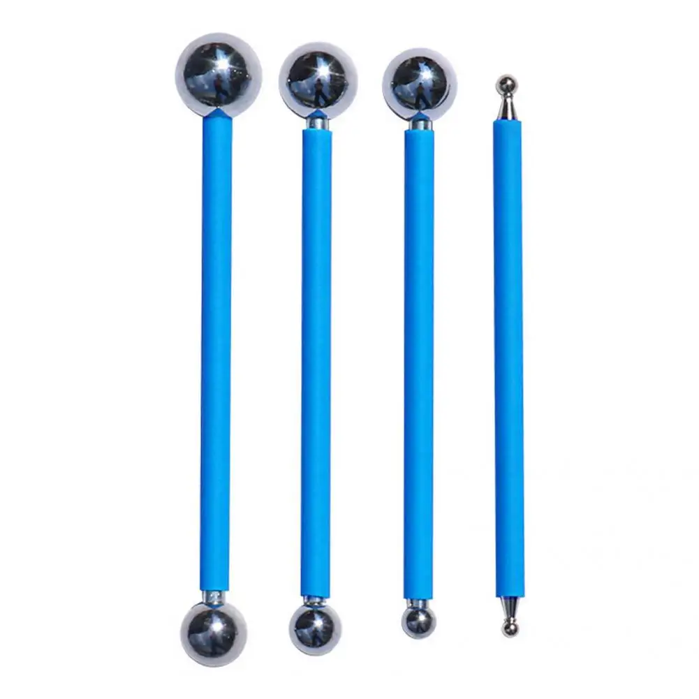 4Pcs Helpful Long Service Life Pressure Seam Steel Ball Sturdy High Hardness Tile Pressed Ball Easy to Operate