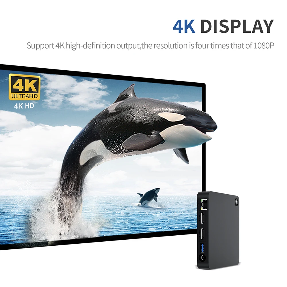 Beelink T4 Pro Mini PC Intel Celeron N3350 2.4GHz Win10 Pro Key Desktop 4GB 64GB 2.4/5.8GHz WiFi BT4.0 4K Display Computer