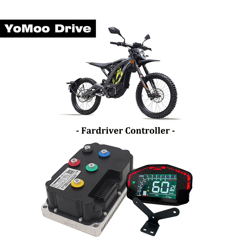 Brand New Authentic Fardriver ND72360 72V DC 190A Hall Programmable Controller With N7 One-line Display For 2KW-4KW Motorcycles