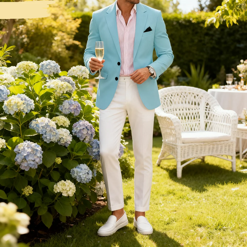 

Men's Solid Style Blazer Smart Casual Wedding Business Tuxedo Jacket Formal Men's Best Man Smart Dress Suit Jacket