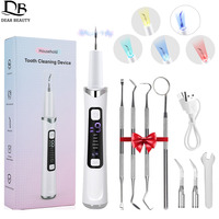 5 LED Light Ultrasonic Tooth Cleaner 9 Levels Dental Scaler Calculus Remover Plaque Stain Tartar Removal Teeth Cleaning Tools