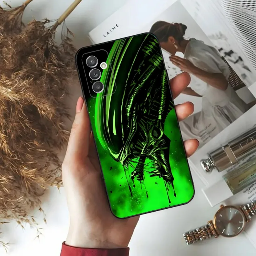 Movie Alien Xenomorph  Phone Case For Samsung Galaxy A20,A21s,A22,A31,A32,A52,A53,A72,73,A80,A91 Soft Black Phone Cover