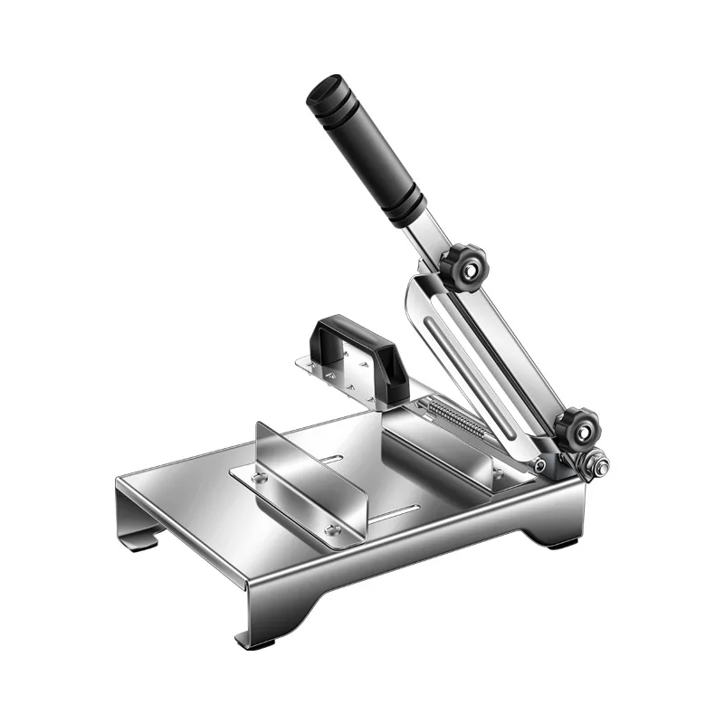 قطاعة اللحوم اليدوية الاحترافية 304 شفرة فولاذية لقطع لحم البقر المجمد ولحم الضأن أداة إعداد الطعام التجارية للمطبخ المنزلي #4